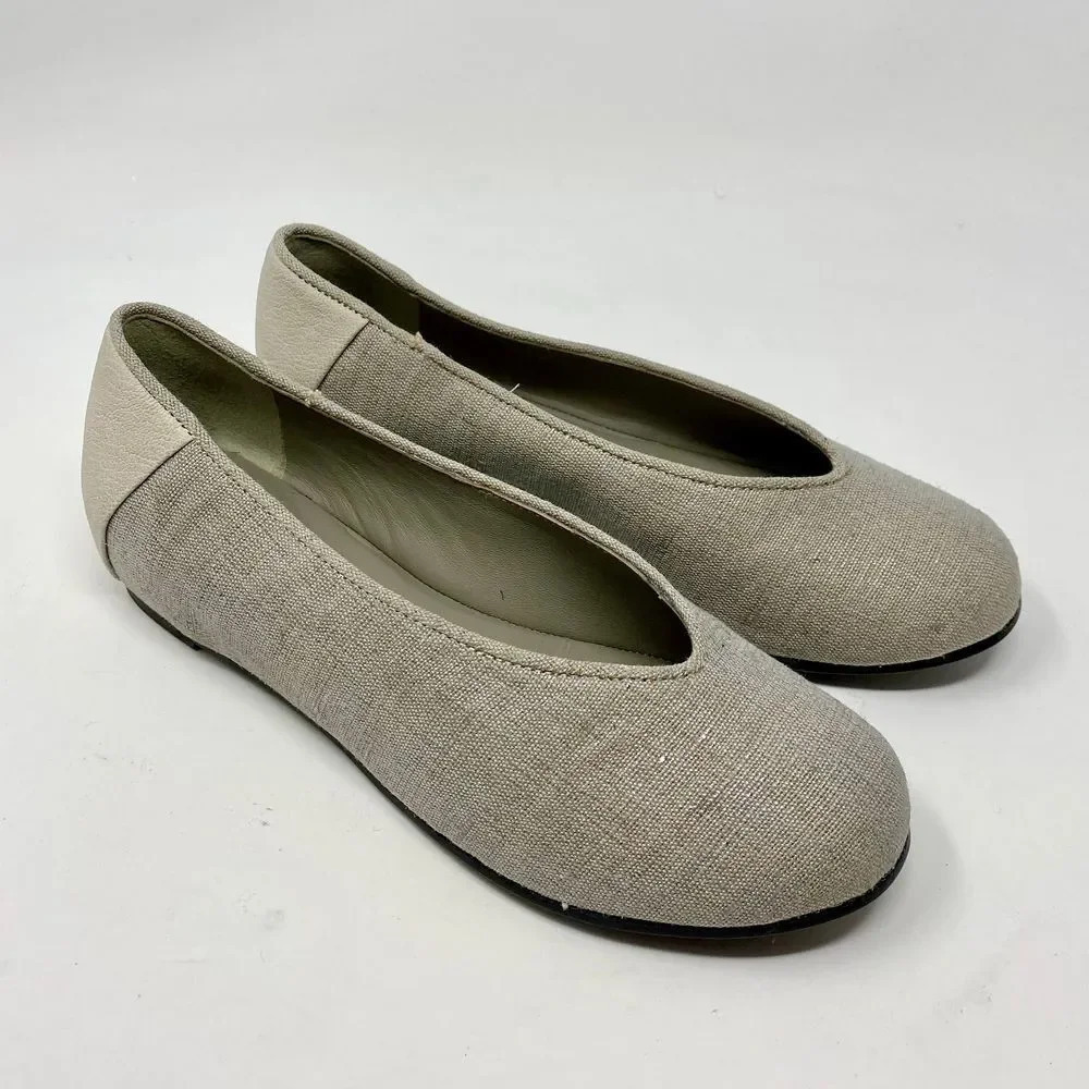 Eileen‎ Fisher Patch 1 Woven Linen Ballet Flats